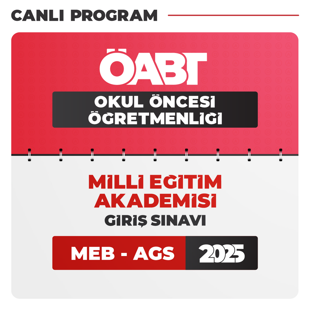 Okul Öncesi ÖABT + AGS 2025 | Canlı Program