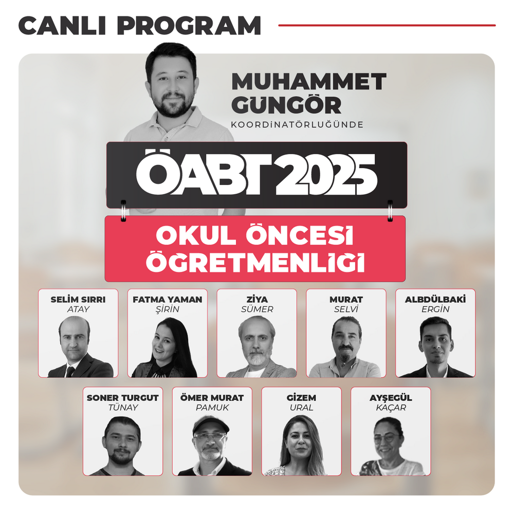 Okul Öncesi Öğretmenliği ÖABT 2025 | Canlı Program