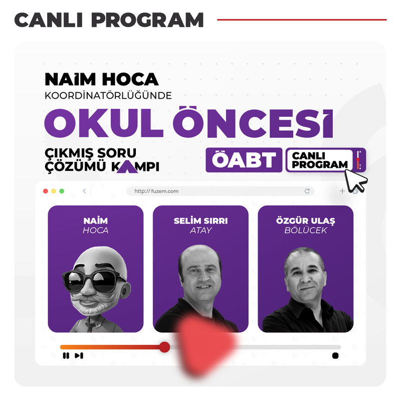 Farklı KPSS - Okul Öncesi ÖABT Çıkmış Soru Çözümü | Canlı Program
