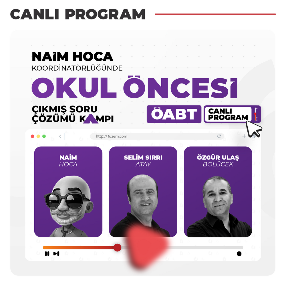 Okul Öncesi ÖABT Çıkmış Soru Çözümü | Canlı Program