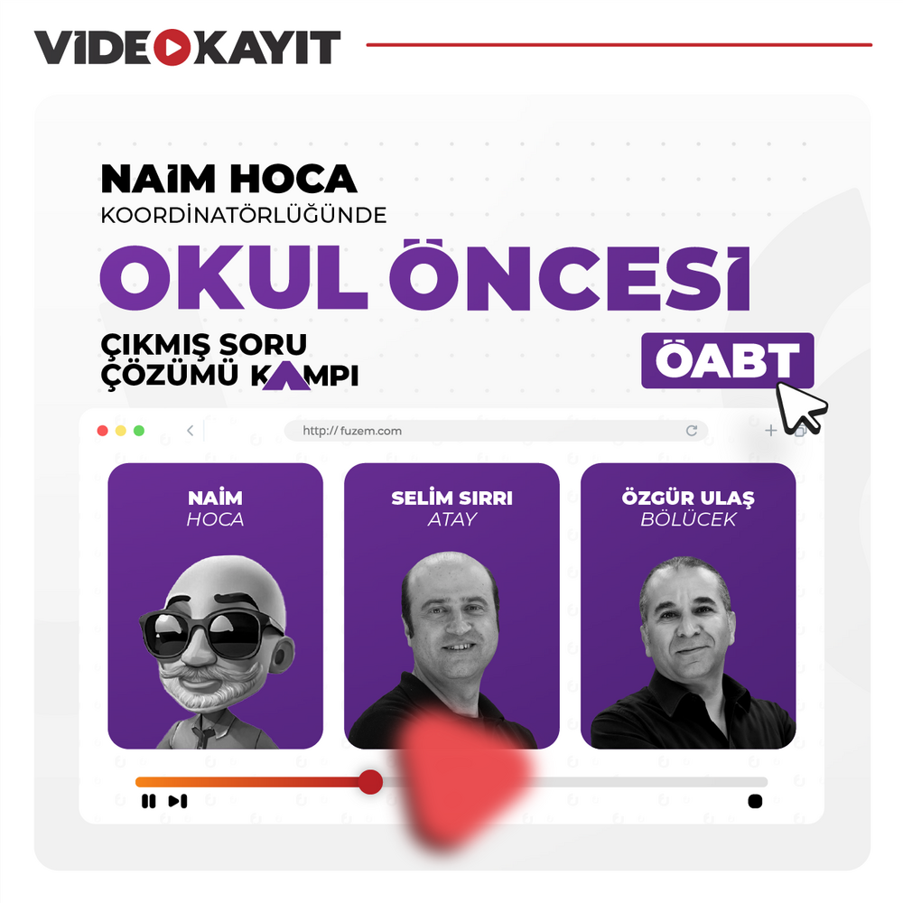 Okul Öncesi ÖABT Çıkmış Soru Çözümü | Video Kayıt