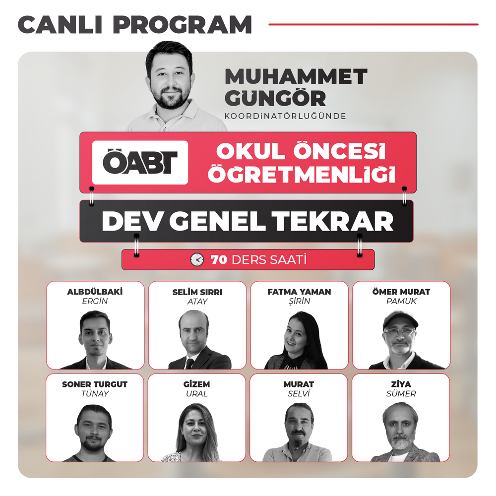 Okul Öncesi ÖABT DEV Genel Tekrar | Canlı Program