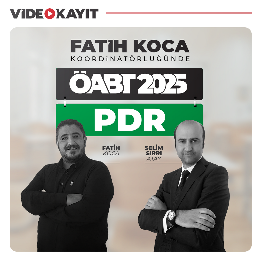 Okul Psikolojik Danışmanlığı (PDR) ÖABT 2025 | Video Kayıt