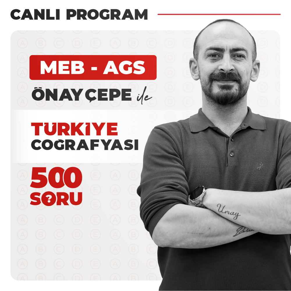 Önay ÇEPE ile 500 Soruda MEB AGS Türkiye Coğrafyası | Canlı Program