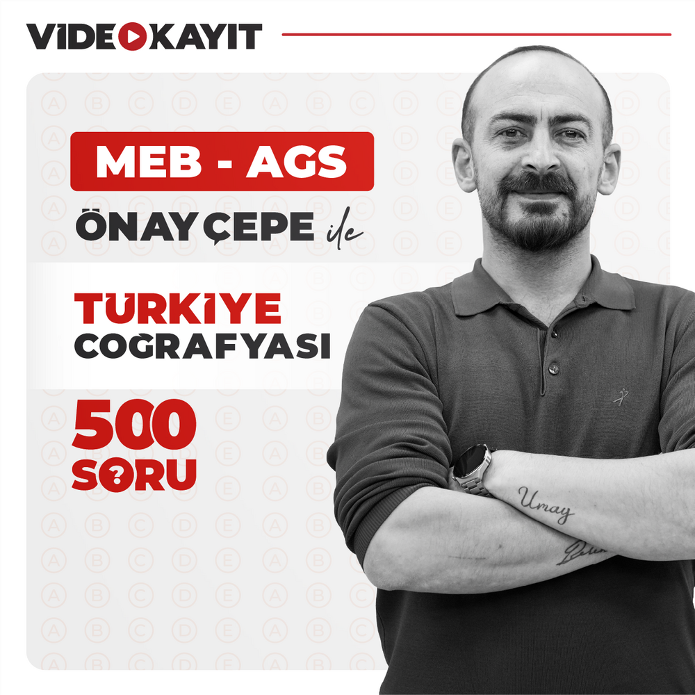 Önay ÇEPE ile 500 Soruda MEB AGS Türkiye Coğrafyası | Video Kayıt