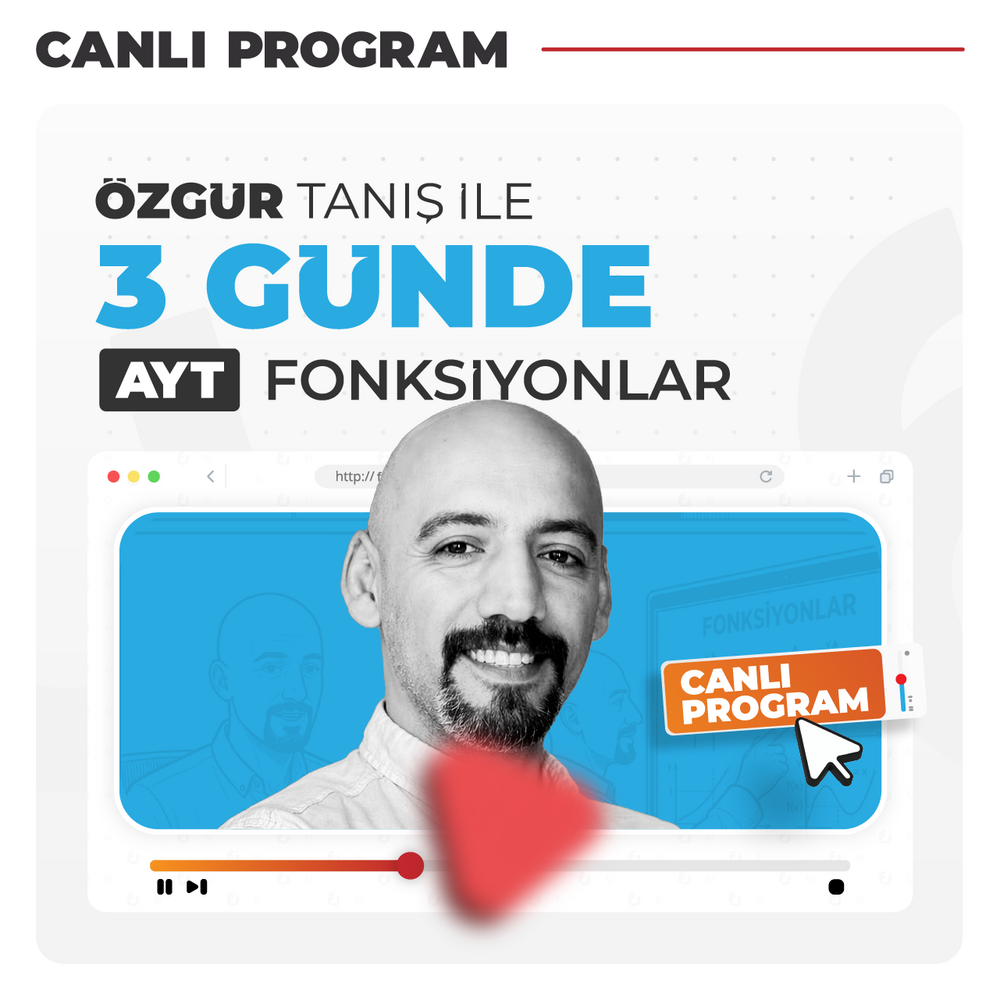 Özgür Tanış ile 3 Günde AYT Fonksiyonlar | Canlı Program