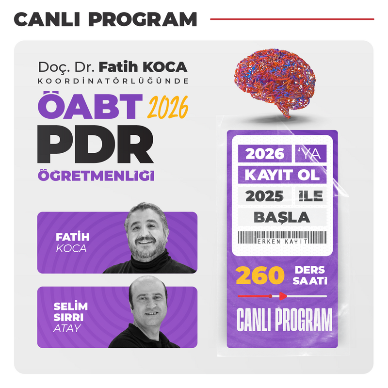 Farklı KPSS - PDR ÖABT 2026 | Canlı Program