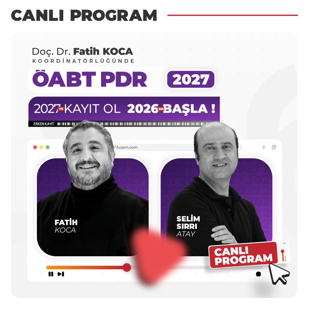 PDR ÖABT 2027 | Canlı Program