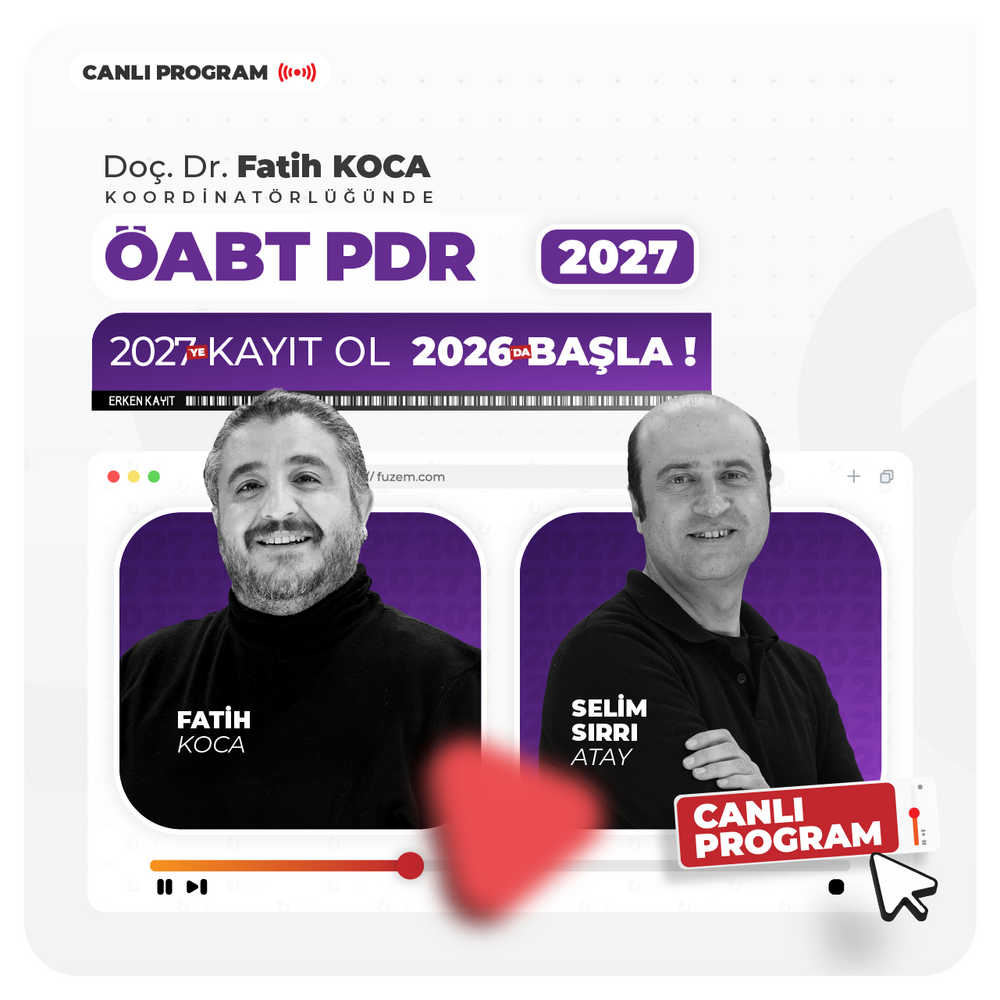 PDR ÖABT 2027 | Canlı Program