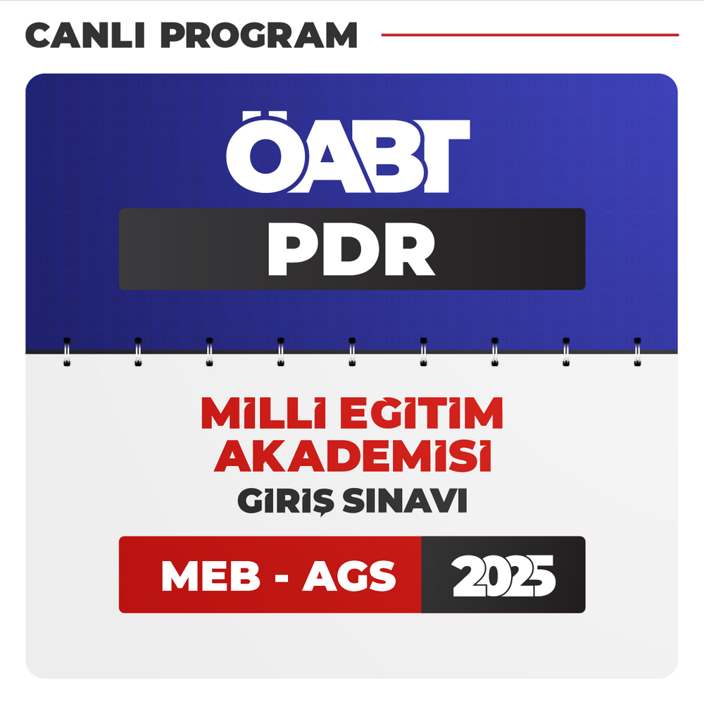 PDR ÖABT + AGS 2025 | Canlı Program