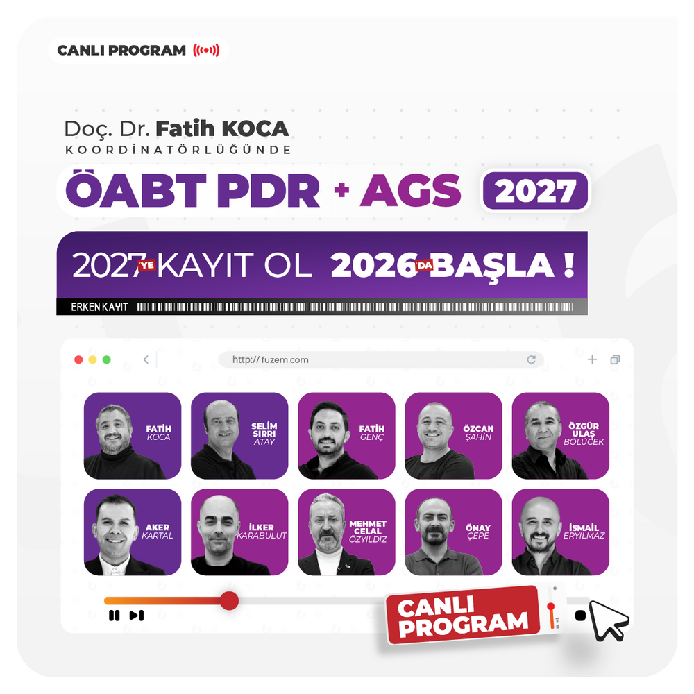 PDR ÖABT + AGS 2027 | Canlı Program