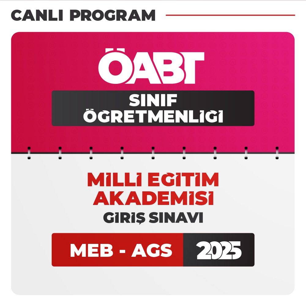 Sınıf ÖABT + AGS 2025 | Canlı Program