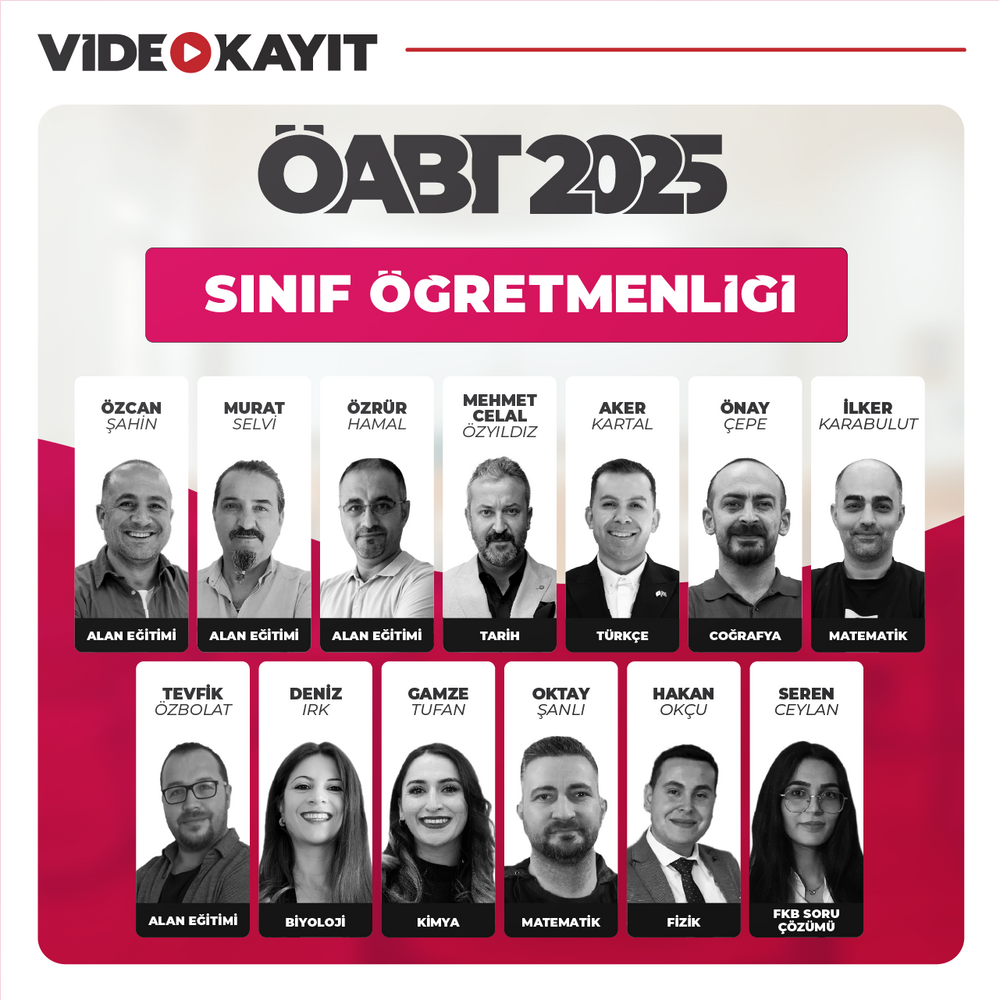 Sınıf Öğretmenliği ÖABT 2025 | Video Kayıt 