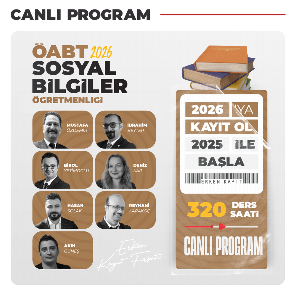 Sosyal Bilgiler ÖABT 2026 | Canlı Program