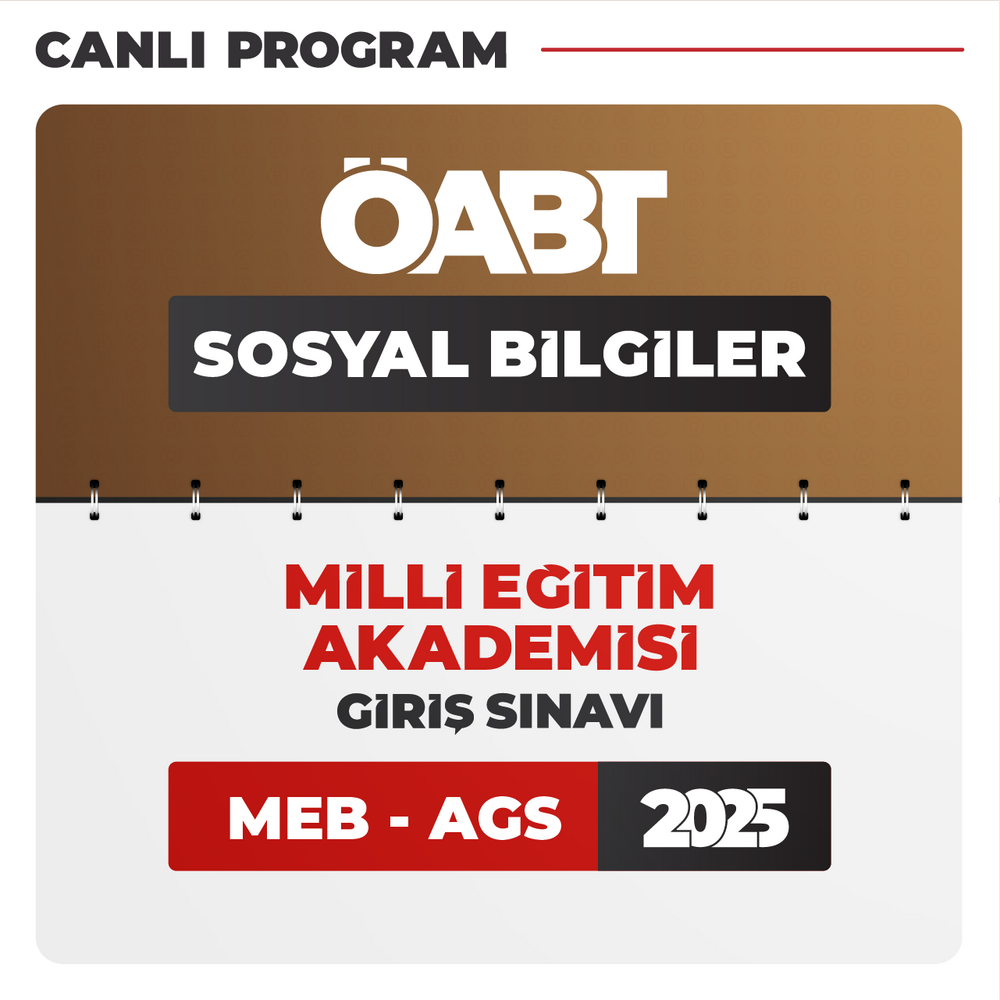 Sosyal Bilgiler ÖABT + AGS 2025 | Canlı Program