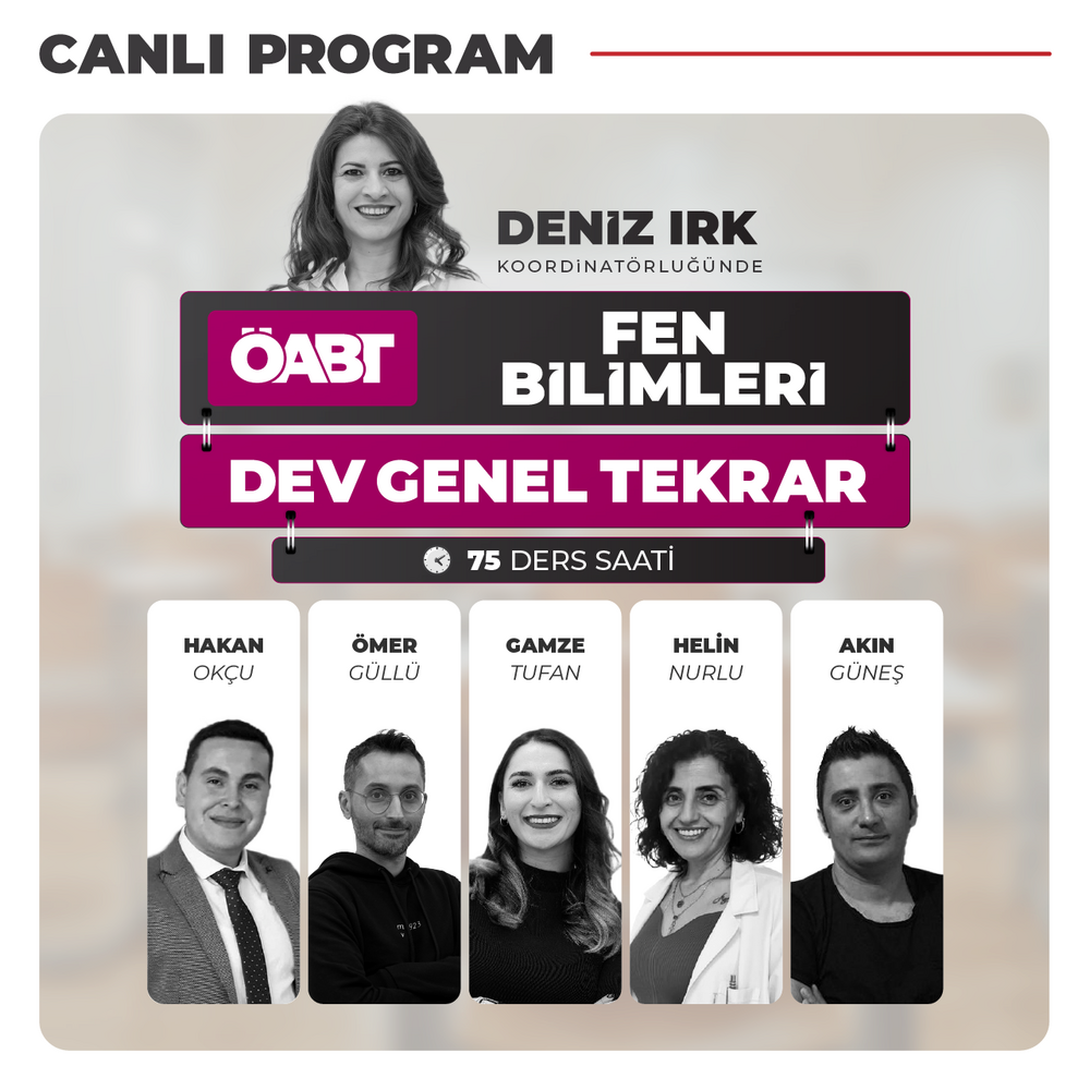 Fen Bilimleri ÖABT DEV Genel Tekrar | Canlı Program