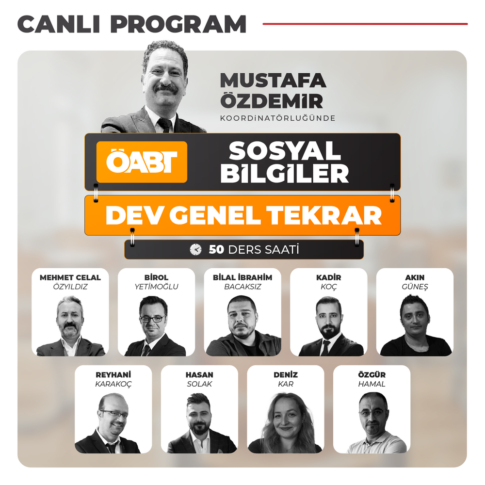 Sosyal Bilgiler ÖABT DEV Genel Tekrar | Canlı Program