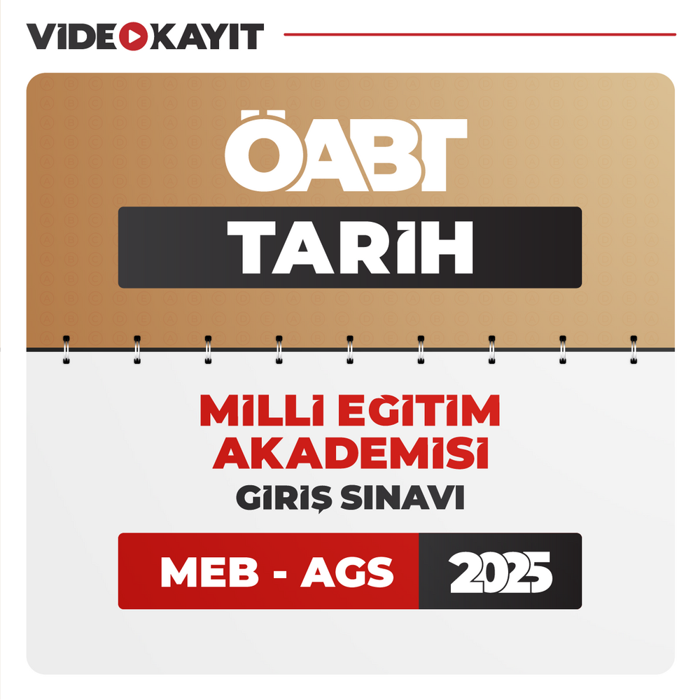 Tarih ÖABT 2025 + AGS 2025 | Video Kayıt