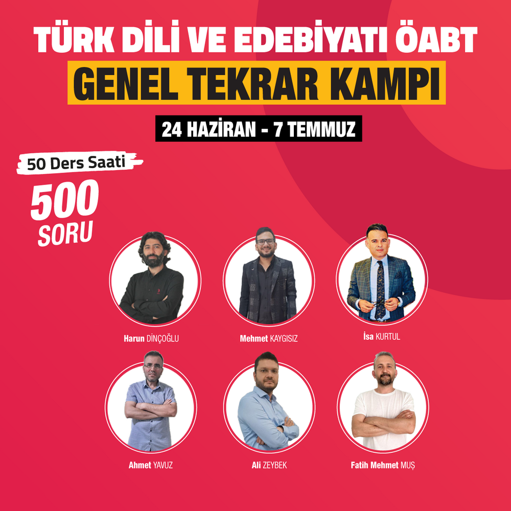 Türk Dili ve Edebiyatı ÖABT | Genel Tekrar Kampı