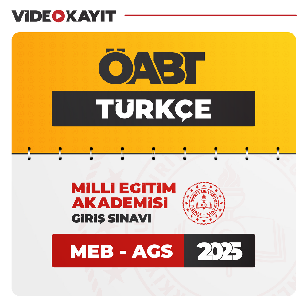 Türkçe ÖABT 2025 + AGS 2025 | Video Kayıt