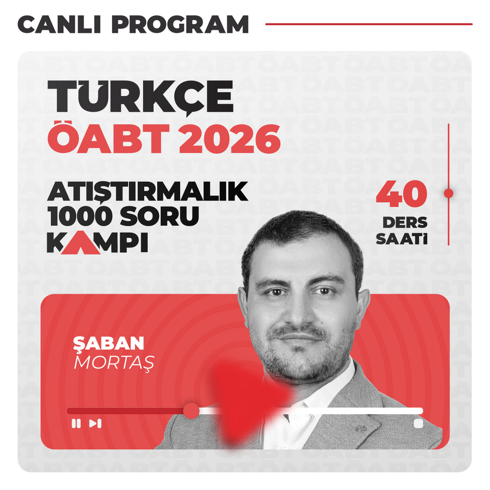 Türkçe ÖABT 2026 Atıştırmalık 1000 Soru Cevap Kampı | Canlı Program