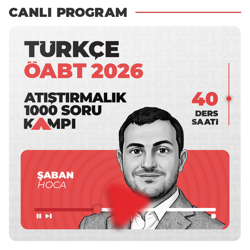 Farklı KPSS - Türkçe ÖABT 2026 Atıştırmalık 1000 Soru Cevap Kampı | Canlı Program