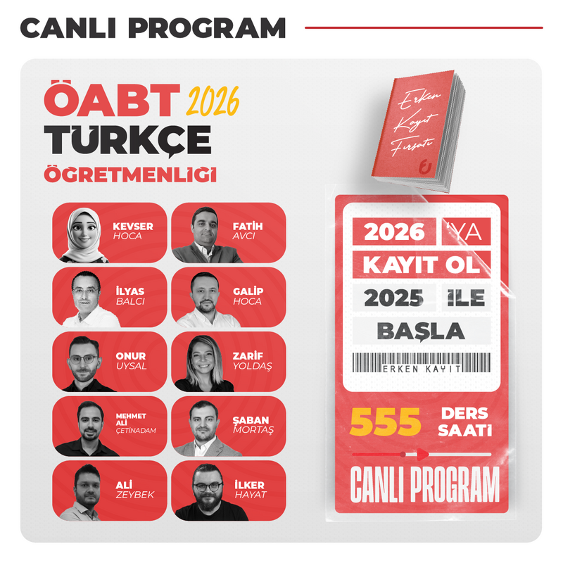 Farklı KPSS - Türkçe ÖABT 2026 | Canlı Program