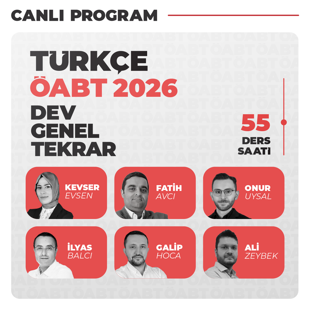 Türkçe ÖABT 2026 Dev Genel Tekrar | Canlı Program