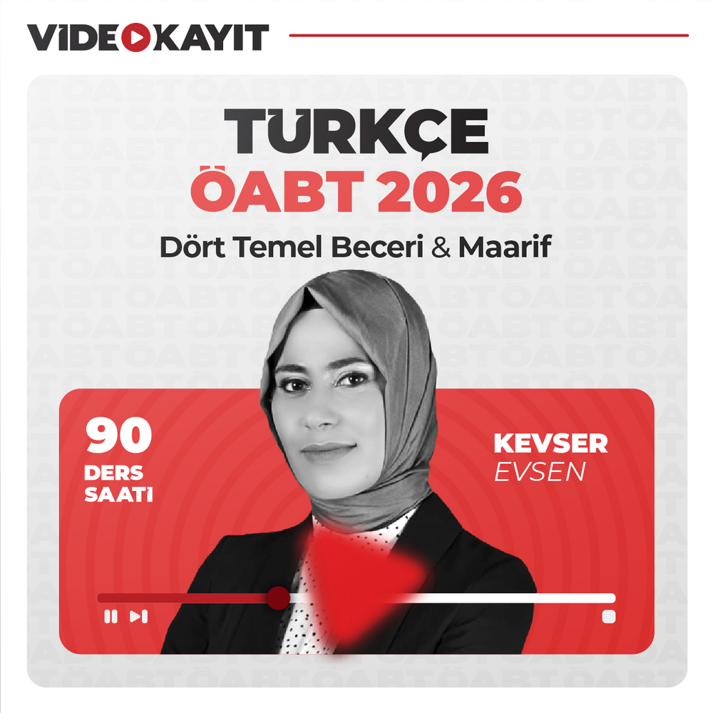 Türkçe ÖABT 2026 Dört Temel Beceri & Maarif | Video Kayıt