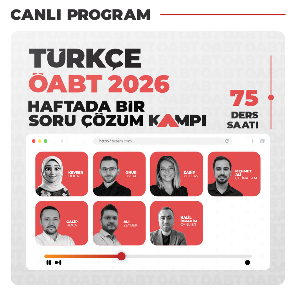 Türkçe ÖABT 2026 Haftada Bir Soru Çözüm Kampı | Canlı Program