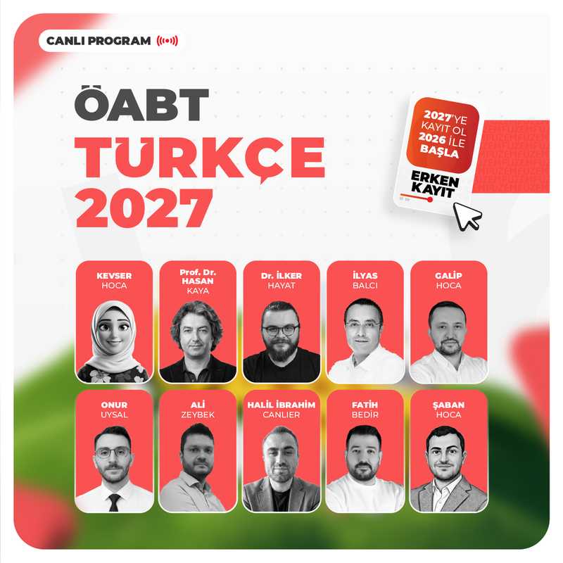 Farklı KPSS - Türkçe ÖABT 2027 | Canlı Program