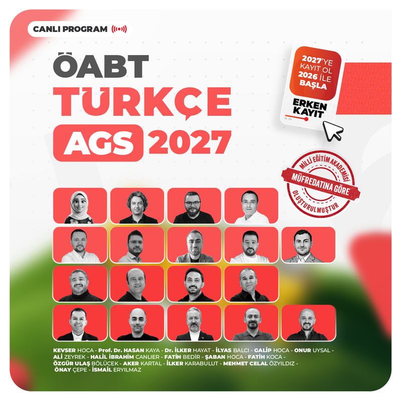 Farklı KPSS - Türkçe ÖABT + AGS 2027 | Canlı Program