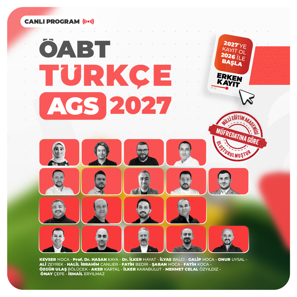 Türkçe ÖABT + AGS 2027 | Canlı Program