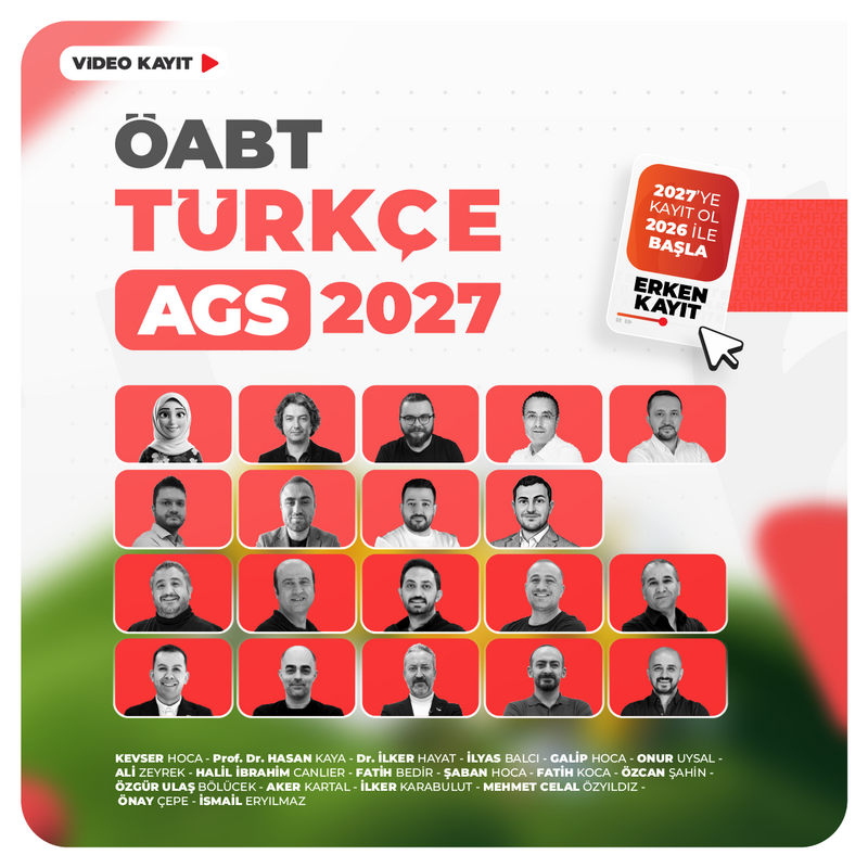 Farklı KPSS - Türkçe ÖABT + AGS 2027 | Video Kayıt