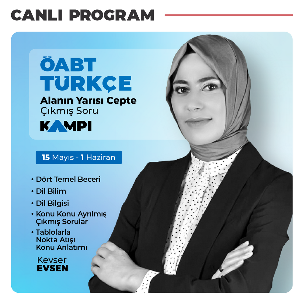 Türkçe ÖABT Alanın Yarısı Cepte Çıkmış Soru Kampı | Canlı Program
