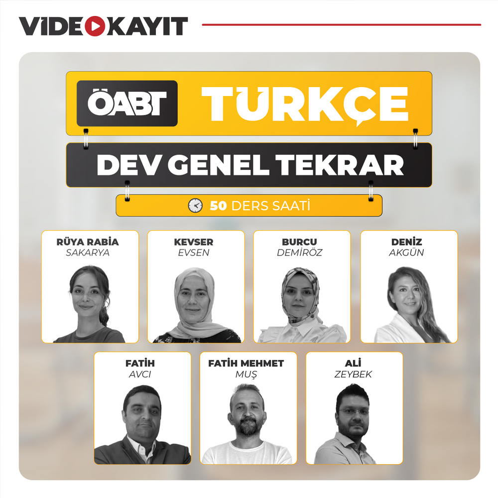 Türkçe ÖABT DEV Genel Tekrar | Video Kayıt