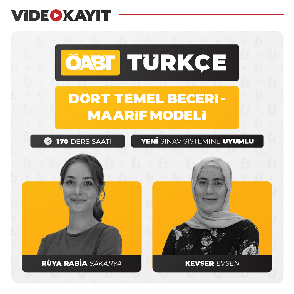 Türkçe ÖABT Dört Temel Beceri - Maarif Modeli | Video Kayıt