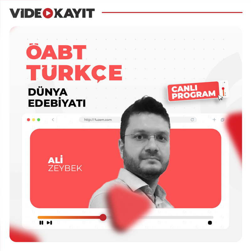 Farklı KPSS - Türkçe ÖABT Dünya Edebiyatı | Video Kayıt