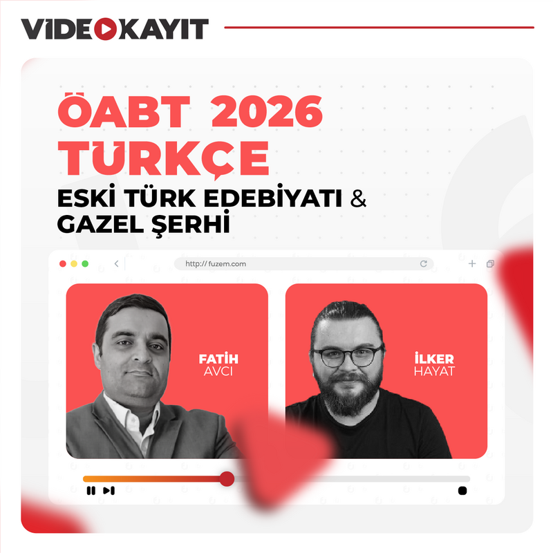 Farklı KPSS - Türkçe ÖABT Eski Türk Edebiyatı & Gazel Şerhi | Video Kayıt