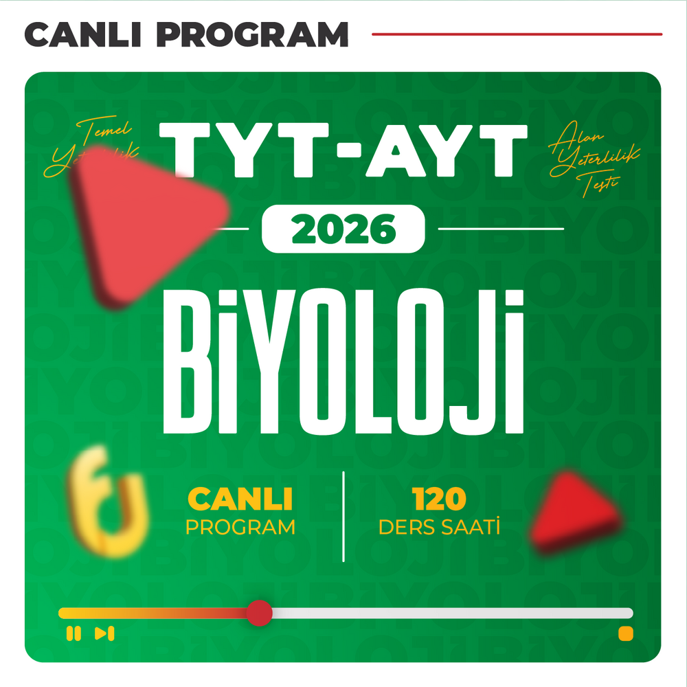 TYT - AYT Biyoloji 2026 | Canlı Program