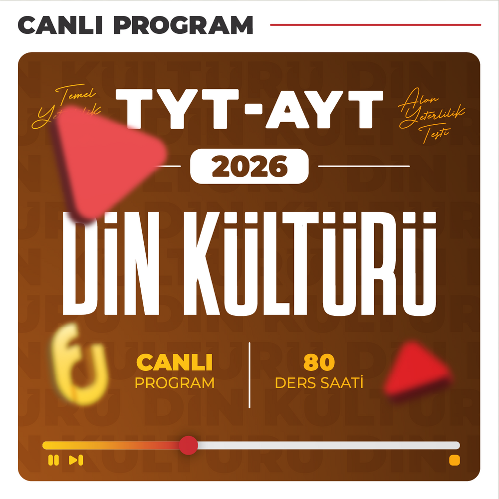 TYT - AYT Din Kültürü 2026 | Canlı Program