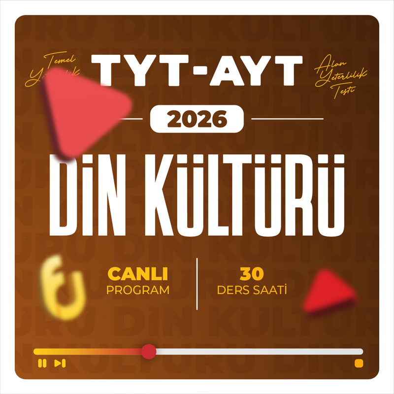 Farklı YKS - TYT - AYT Din Kültürü 2026 | Canlı Program