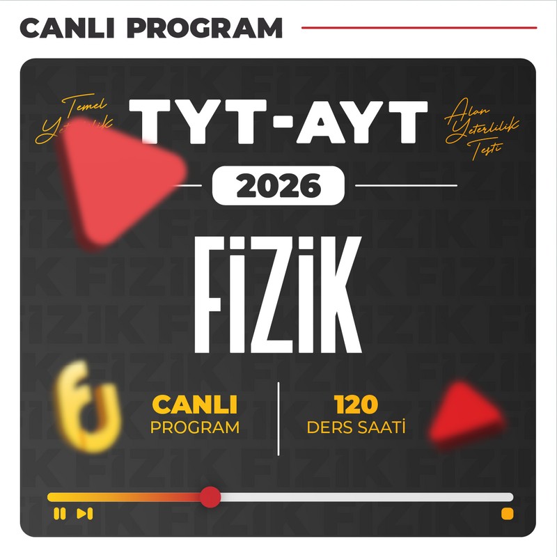Farklı YKS - TYT - AYT Fizik 2026 | Canlı Program