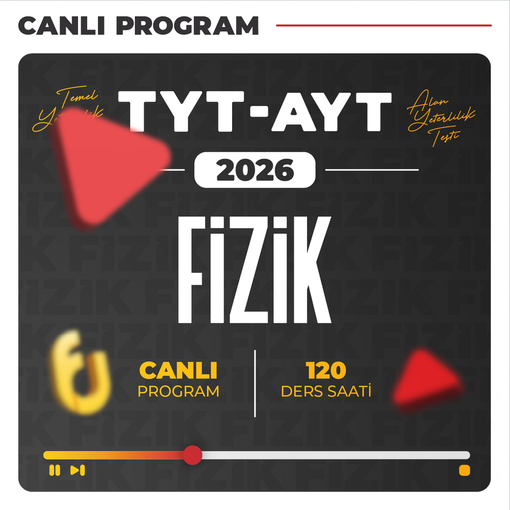 TYT - AYT Fizik 2026 | Canlı Program
