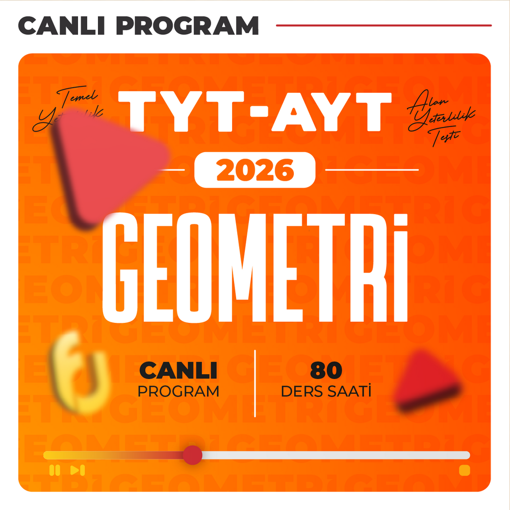 TYT - AYT Geometri 2026 | Canlı Program