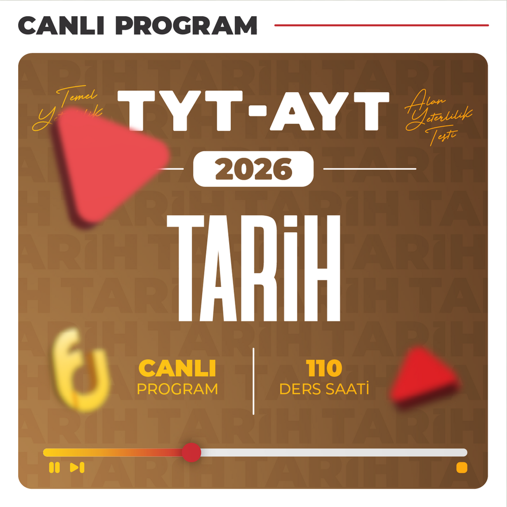 TYT - AYT Tarih 2026 | Canlı Program