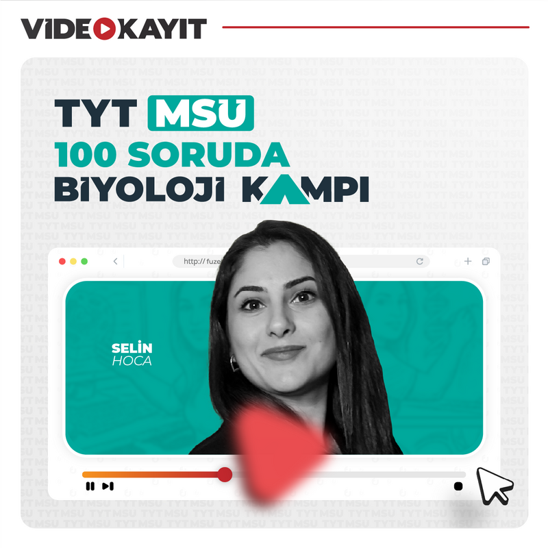 Farklı YKS - TYT-MSÜ 100 Soruda Biyoloji Kampı | Video Kayıt