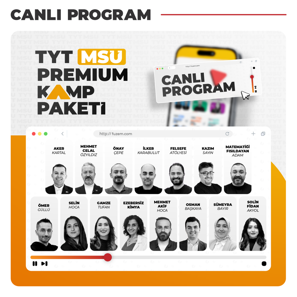 TYT-MSÜ Premium Kamp Paketi | Canlı Program