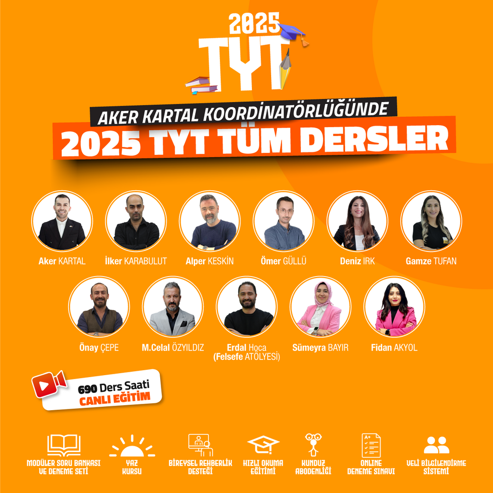 TYT Tüm Dersler 2025 | Canlı Program