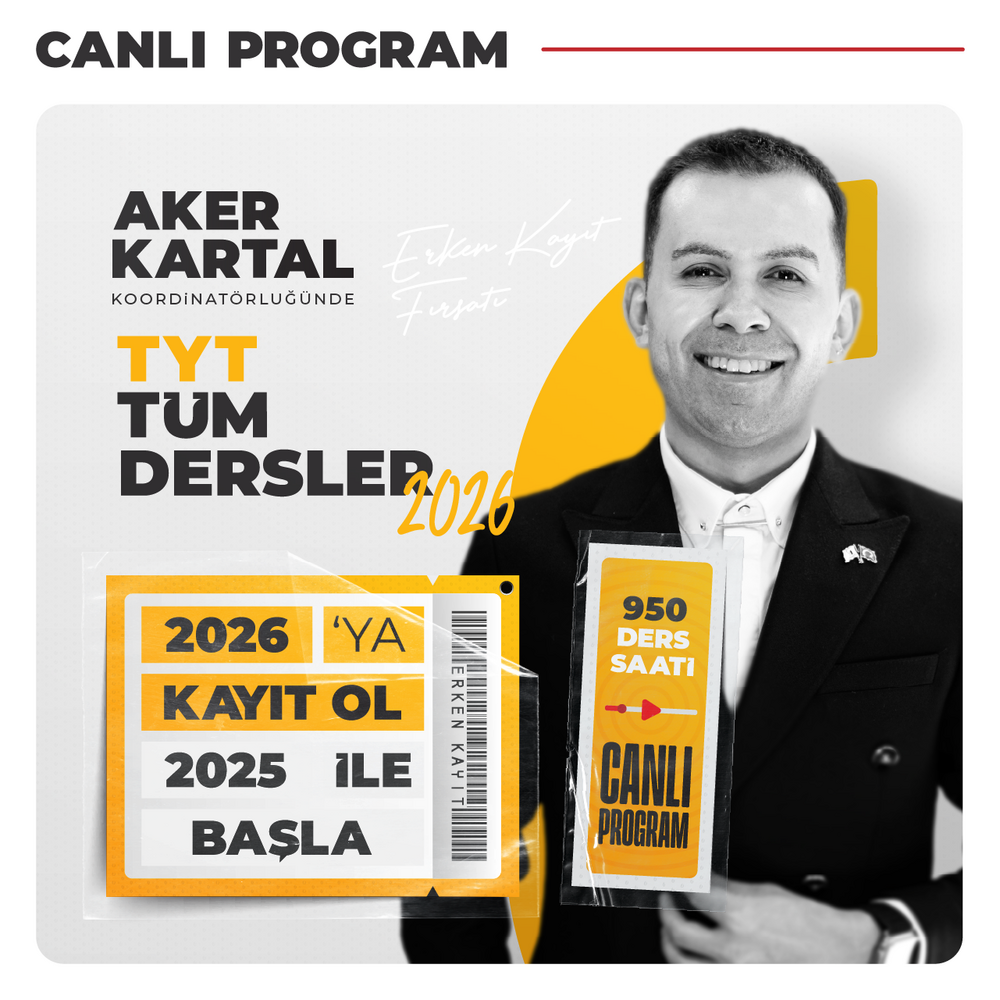 TYT Tüm Dersler 2026 | Canlı Program